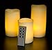 Kohree Battery Operated Flameless Pillar Candles w/Remote & Timer, LED Unscented Votive Candles For Anniversary,Wedding,Parties & Christmas Decoration (3 Pack)
