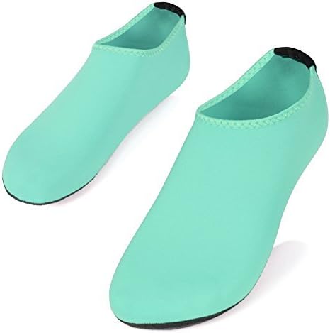 SHOESKISS Barefoot Water Skin Shoes Aqua Socks for Beach Swim Surf Yoga Exercise (XS(US Kids:1.5-2.5), Mint)