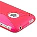 Generic Hot Pink Rubber TPU GEL Hard Case Skin Cover for Apple Iphone 3g 3gs 8gb 16gb