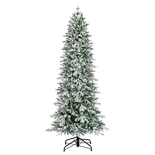 Evergreen Classics 7 ft PreLit Snowy Redwood Pine Artificial Christmas
