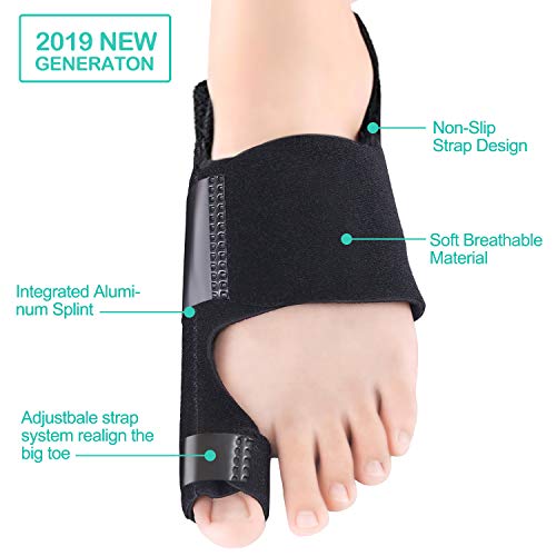 Bunion Corrector & Bunion Relief Kit, Bunion Splint Toe Separator Toe Spacer Straightener Brace for Bunion, Overlapping Toes,Hammer Toes, Hallux Valgus Pain Relief for Men & Women by MANGZ
