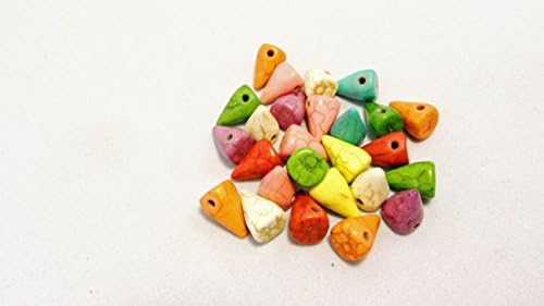 Multi Reconstituted Spike Mixed Color Beads