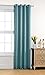 MYSKY HOME Bedroom Curtains 84 Inches Long Blackout Curtains for Living Room Teal Curtains for Kids Room Grommet Privacy Protect Room Darkening 1 Curtain Panel, 52 x 84 Inch, Teal