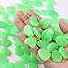 OBNZ Glow in The Dark Pebbles, 110 PCS Glow Pebbles Stone Rocks for Garden, Walkways, Driveway, Path, Fish Tank（Green）