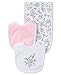 Little Me Baby Girls' 3 Piece Bib and Burp Set