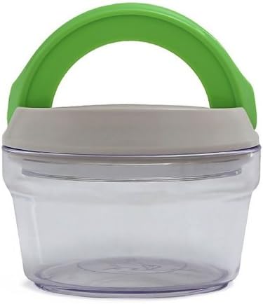 Mom Italy FreshLoc Small Round Airtight Jar with Green Handle