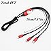 Multi Charger ThinkANT 2Pack [4FT+1FT] Nylon Braided Universal 3 in 1 Multiple USB Charging Cable Cord Adapter with 8Pin Plug/USB Type C/Micro USB Connector Ports for Cell Phones Tablets and More