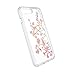Speck iPhone 8 Plus Presidio Clear + Print Case, IMPACTIUM 8-Foot Drop Protected iPhone Case that Resists UV Yellowing, Golden Blossoms Pink/Clear