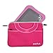 Xcivi 7-8 Inch Neoprene Protective Carry Case for LeapFrog LeapPad Platinum, Ultimate, Epic Academy/Fuhu Nabi JR, SE,Elev-8,Dream tab HD8/Fire7, HD 8 Kids Learning Tablet (Pink)
