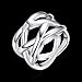 Cutesmile Fashion Jewelry 925 Sterling Silver Fish Mesh Wedding Ring for Women (9)
