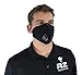 RZ Mask Dust/Pollution Mask With 5 Lab Tested Filters, Model M2, Mesh, Extra Large, Black,