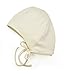 Amoureux Bebe Newborn Baby Cotton Bonnet Hat - Soft Tagless 100% Cotton Pointelle hat.