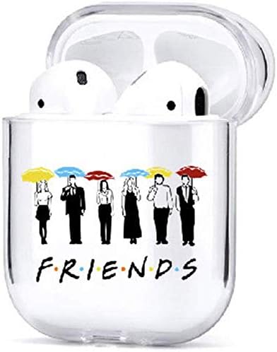 rolalo Friends TV Show Airpods 1&2 Case, Cute 3D Cartoon Character Silicone Airpod Cover Protective Shockproof Case Cover for Kids Teens(H08)