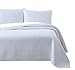 Attitude 3pc Quilted Coverlet Set White King/Cal-King Size (108