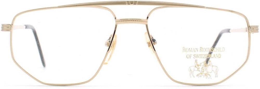 Amazon Com Roman Rothschild 1037 1 Gold Authentic Men Vintage Eyeglasses Frame Clothing