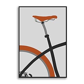 Framed Home Artwork Simple Stick Figure for Living Room Bedroom