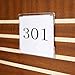 NIUBEE 5x7 inch Wall Mount Acrylic Sign Holder with Double Sided Tape Adhesive for Office, Home, Store, Restaurant, No Drilling - Horizontal (6 Pack)