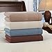 Perfect Fit SoftHeat - Twin Micro-Fleece Heated Blanket - Luxuriously Warm & Soft Electric Blanket, Patented Low-Voltage Technology (Beige, Twin)