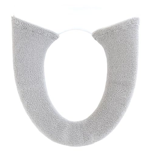 オカ(OKA) 乾度良好Dナチュレ トイレ便座カバー 洗浄・暖房型専用 グレー (かんどりょうこう 洗える トイレ ニット カバー ウォシュレット)