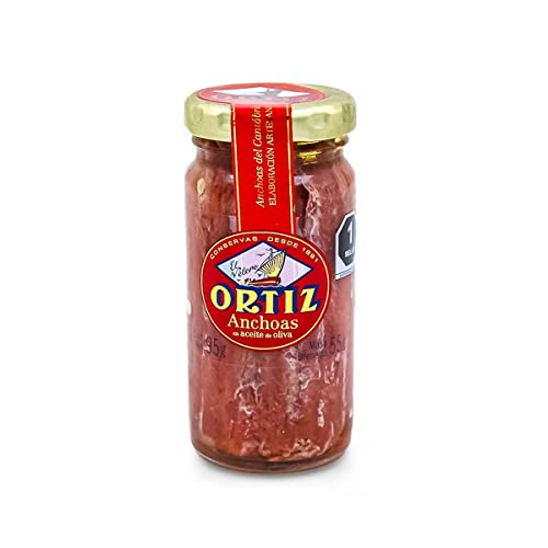 Ortiz Anchovy Fillets in Oil 95 Gram Jar