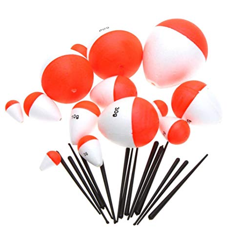 YSHTAN Angelposen Angelzubehör Pose 10 Stück/Set Profi 2g-60g Angelfloats mit Sticks Meeresangeln Zubehör – Bild 5