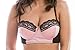 Womens Pink LACE Victoria Bralette Bra and Hipster Set Sexy Lingerie Set