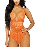 Kaei&Shi V-Neck See Through Lingerie Floral Lace