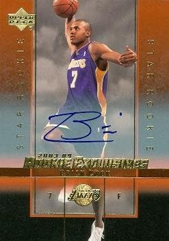 Brian Cook Autographed Basketball Card Los Angeles Lakers 2004 Upper Deck Star Rookie A20 At Amazon S Sports Collectibles Store
