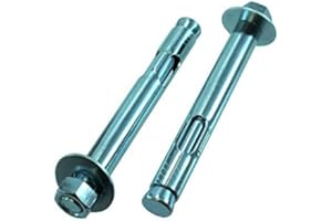 3/8" X 4" Zinc Plated Hex Head Sleeve Anchors (Pack of 12)