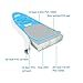 Uboway Inflatable Stand Up Paddle Board 6 inch Thick iSUP with Adjustable Paddle, Backpack, Pump, Elastic Rope, Fin, Repair Kit 10 ft Long 30 inch Wide