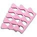 20pcs Nail Art Salon Soft Finger Toe Separator Pedicure Manicure Tool Pink