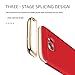 NAISU Galaxy S7 Edge Case, Galaxy S7 Edge Back Cover, Ultra Slim & Rugged Fit Shock Drop Proof Impact Resist Protective Case, 3 in 1 Hard Case for Samsung Galaxy S7 Edge - Red
