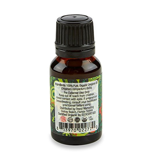 Zennery 100% Pure Oregano Essential Oil (USDA CERTIFIED ORGANIC) .5oz (15ml) Origanum compactum - Great for diffusers Therapeutic Grade *NOT TESTED ON ANIMALS*