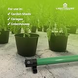 LightHouse 305mm 45W Eco Heat Greenhouse Heater Green Black view 4