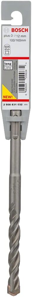 Bosch SDS Plus-3 Hammer Drill Bit 12 mm x 160 mm Grey