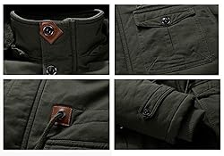 CRYSULLY Men's Winter Fleece Warm Stylish Classic