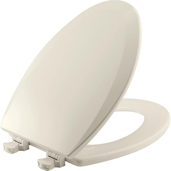 BEMIS 1500EC DURABLE WOOD TOILET SEAT WITH EASY...