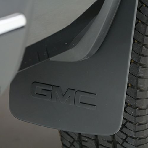 2014 GMC Sierra 1500 GM Rear Black Grained Molded Splash Guards - 22894866