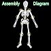 Halloween Decoration Decor Posable Skeleton - Luminous Noctilucent Life Size Plastic Skeleton, Outdoor Crazy Scary Hanging Props, Clearance