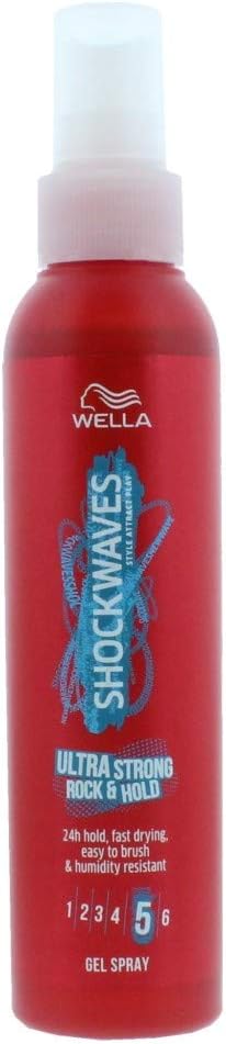 WELLA Shockwaves 150 ml Gel Spray Ultra Strong Power Hold, 150 ml (Pack of 1)