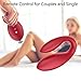 G-Spot Vibrators, Xocity, Clitoral Nipple Anal Vagina Vibrator with 10 Vibrations 10M Remote Control, Adult Sex Toys with Dual Motors for Women Men Male Female Couples Play, Frosted Red