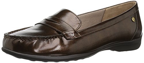 LifeStride Women's Penny Loafer, Bronze, 7.5 W US