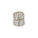 Lavencious 11 Rows Fashion Crystal Cocktail Rings for women Size 5 to 12