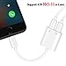 THYTOB 2 in 1 Lightning Adapter Headphone for iPhone X 8/8 7/7 Plus.Phone Accessories Aux Audio Headphone and Charge Cable Splitter.Dual Lightning Adapter(Audio + Charge)Compatible for iOS 10.33/11.2