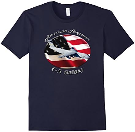 Mens C-5 Galaxy American Airpower T-Shirt 3XL Navy