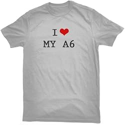 I LOVE MY A6 T-SHIRT, grey, by Bertie, free worldwide shipping