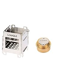 Lixada Estufa de Camping, plegable de acero inoxid
