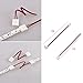 iCreating LED Strip Connectors 2 pin, 8mm LED Light Connectors Kit includes L shape LED Connectors for Strip Lights, LED Light Strip Connectors for Adapter, LED Lights Connector with Wire