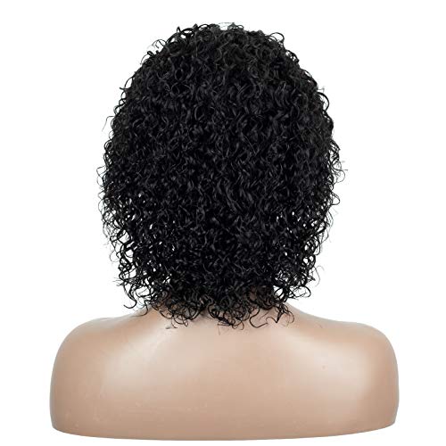 Laivay-Headband-Wigs-for-Women-Kinky-Curly-Human-Hair-Wigs-Natural-Black-Color-180-Density-14-Inch-120g