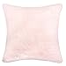 Homey COZY Faux Fur Throw Pillow Cover,Lavender Pink Double-Side Luxury Fluffy Super-Soft Plush Fur Decorative Couch Cushion Pillow Case 20 x 20 Inch, Cover Only